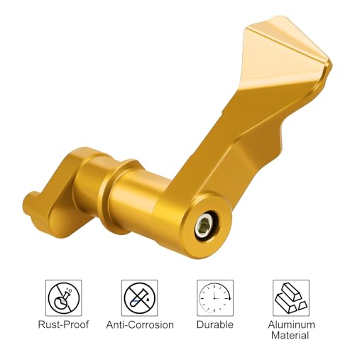 Aferrizu Aluminum Parking Brake Lock Lever for CanAm Ryker ACE 600 900 Sport Rally Edition 20152025 Accessories Parking Brake Hand Lever Replacement Part Yellow - Image 3