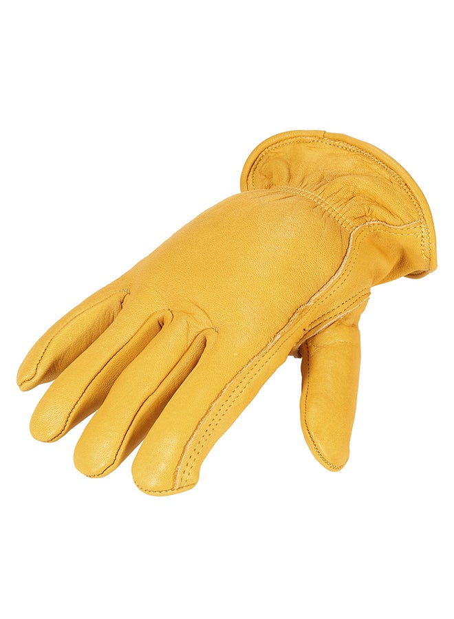 Non Slip Safety Worker Gardening Gloves Yellow - Image 1