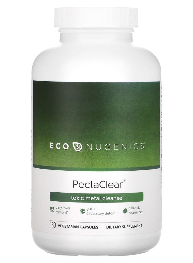EcoNugenics PectaClear Toxic Metal Cleanse 180 Vegetarian Capsules