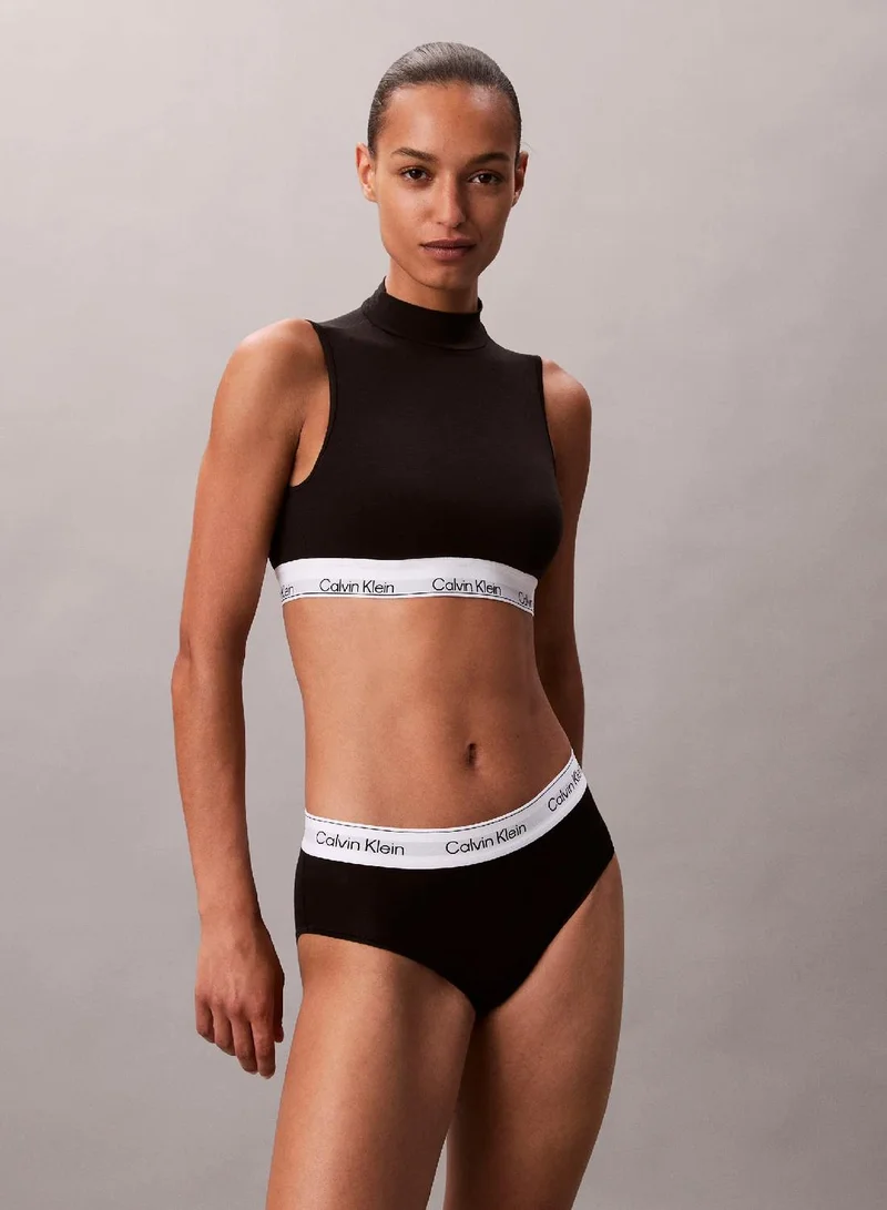 Calvin Klein Lightly Lined Mockneck Bralette - Icon Cotton Modal