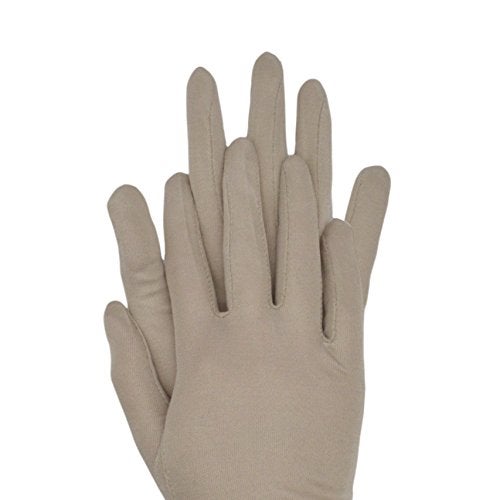 MAYMII Women's 100% Pure Mulberry Silk Gloves Liner Glove Inner Ski Bike Cycle Gloves – for Driving, Fashion, Sun and Cold Protection (Khaki) - Image 3