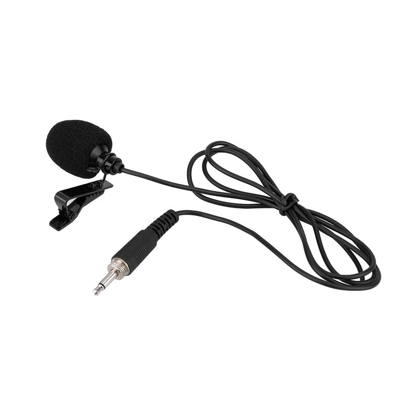 Mini Portable Clip-on Lapel Lavalier Hands-free 3.5mm External Screw Lock Jack Microphone Mic for Computer PC Laptop - Image 1