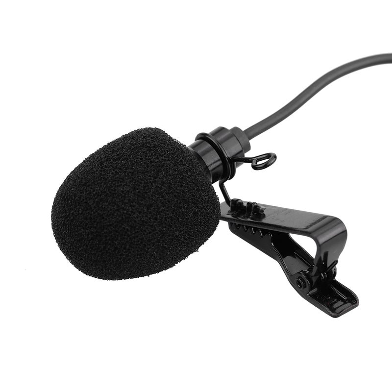 Mini Portable Clip-on Lapel Lavalier Hands-free 3.5mm External Screw Lock Jack Microphone Mic for Computer PC Laptop - Image 4