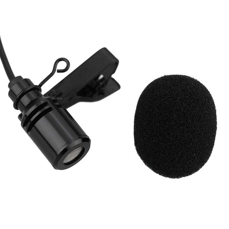 Mini Portable Clip-on Lapel Lavalier Hands-free 3.5mm External Screw Lock Jack Microphone Mic for Computer PC Laptop - Image 3