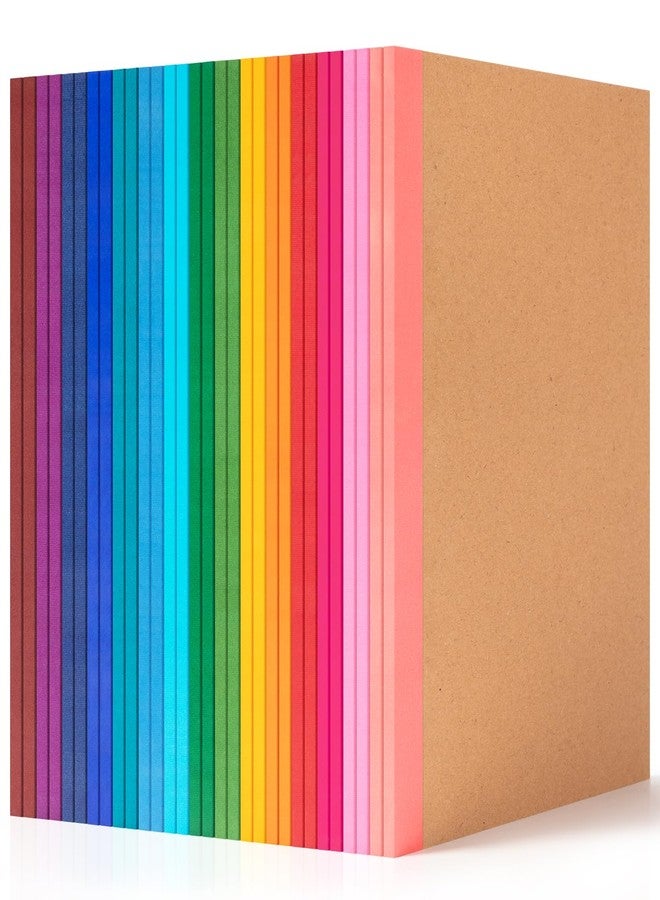 ALKALO 60 Pack Composition Notebook Journals Bulk, A5 Lined College Ruled Notebook, Kraft Cover with Vintage Spines, 8.3”x 5.5”, 15 Colors 60 Pages for School Office Travel - Image 1
