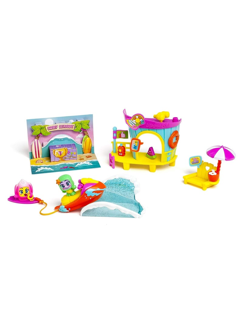 magic box MojiPops Sunny Beach with 2 Exclusive Figures and Variety of Accessories  - Image 2
