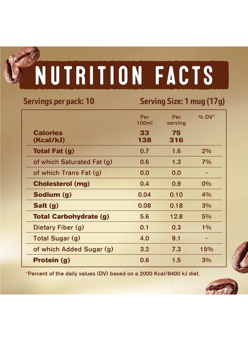 Nescafe Caramel Latte Coffee Mix 10 Sachets 170grams Pack of 10 - Image 4