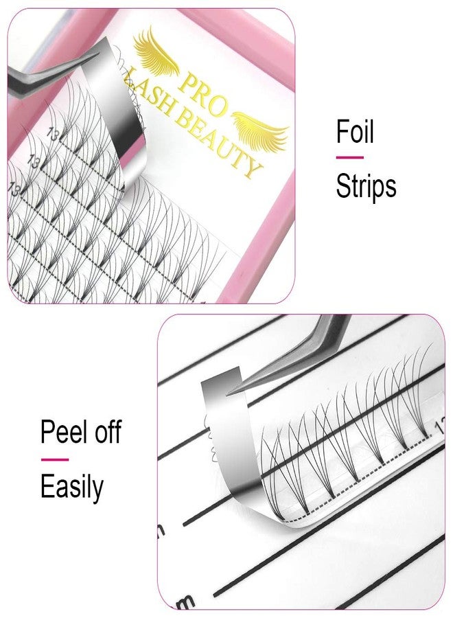 PRO LASHBEAUTY Premade Volume Eyelash Extensions 4D-D-0.07-12 Short Stem Premade Fans Eyelash Extensions 9 to 20 mm Volume Lash Extensions .07 .10 Pre made Lash Fans C D Curl (4D-D-0.07,12mm) - Image 3
