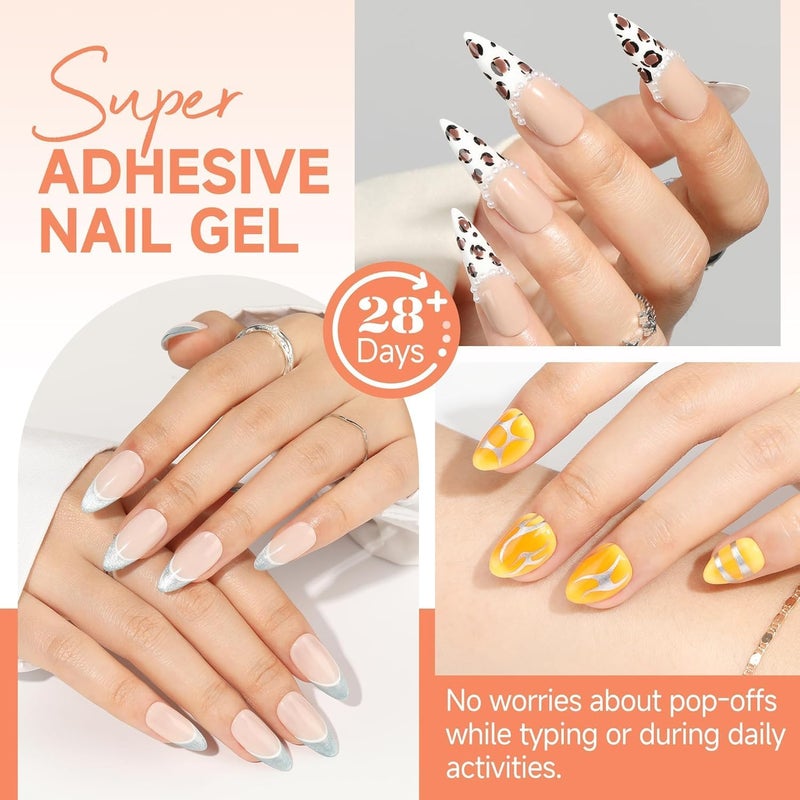 UNA GELLA Nail Glue 15 ml Nail Gel Glue - Curing with Lamp Required, Soak Off UV/LED, Super Strong Nail Glue for Artificial Nails, Acrylic Nails, Soft Gel Tips & Press On Nail Extensions - Image 2