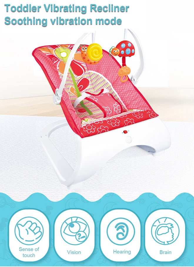 MaBaby Vibrating Infant Baby Rocker Swing, Multifunctional Baby Bouncer Chair With Interactive Toy Rack And Music  - Image 3