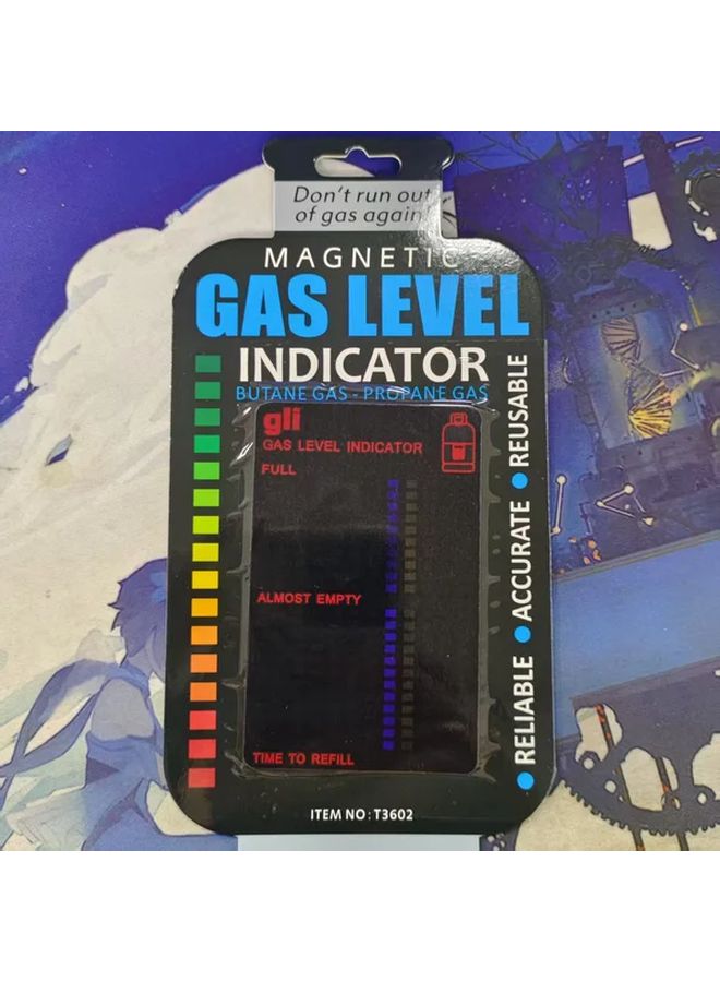 Black Magnetic Gas Level Indicator for Propane Butane Natural Gas Battery Free Easy Installation - Image 5