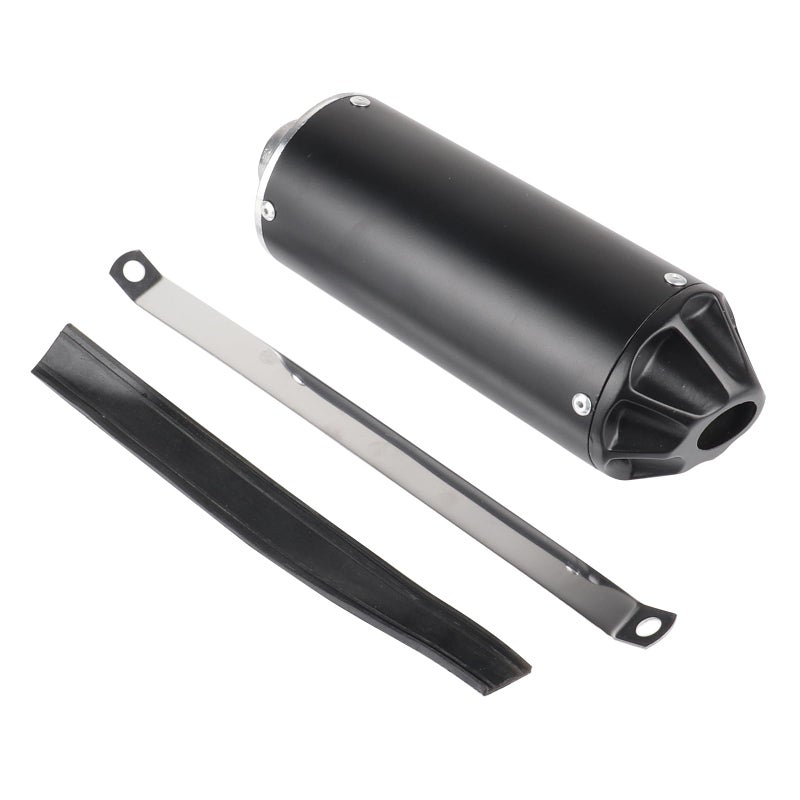 HTBCCHB 28mm Exhaust Muffler Assembly with Heat Wrap For CRF50 CRF70 XR50 70cc 110cc 125cc Taotao DB10 DB14 Baja Xpro Apollo Roketa SSR TTR SDG Coolster Pit Dirt Bike Parts (Black) - Image 5