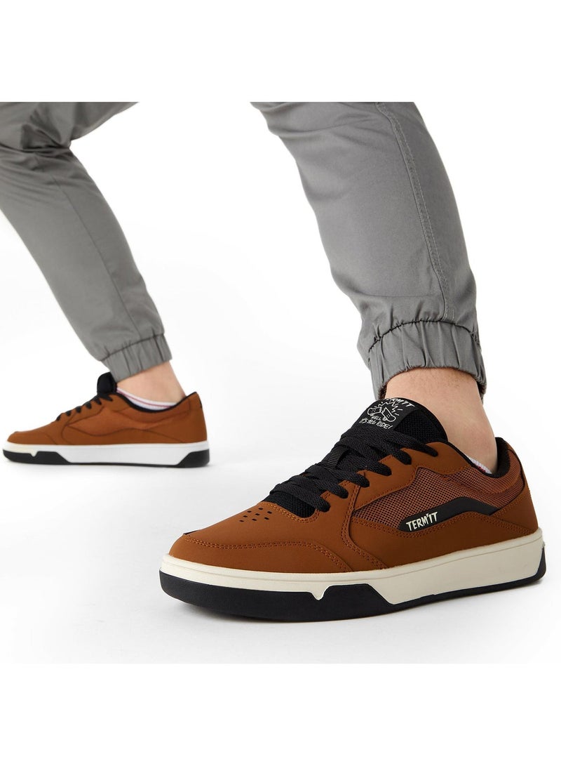 Termit Casper 2.0 M Men's Sneakers – Dark Brown, Synthetic Leather & Polyester, EVA Sole for Cushioning, Comfortable Fit, Rubber Outsole for Grip - Image 4