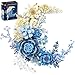 Loyratche Blue Moon Flower Building Set Botanical Collection CrescentShaped Artificial Flowers Building Blocks Kit Compatible with Lego for Adults Home Dcor Wall Art Decoration - Image 3