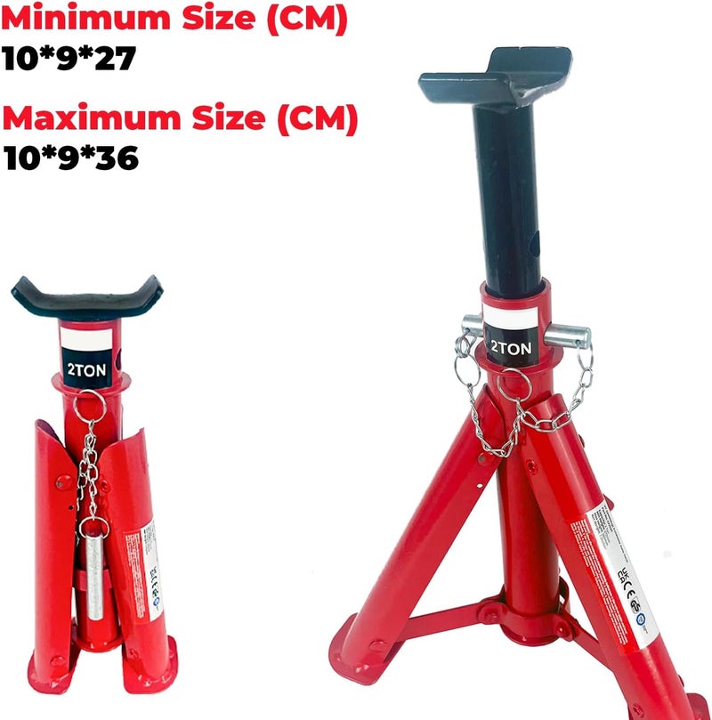 SIMPLY Auto 2T Foldable Jack Stand Pair CFJS2T (2 Tonne, 2000kg) - Image 5