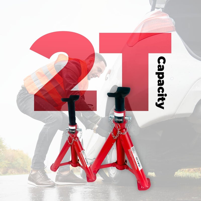 SIMPLY Auto 2T Foldable Jack Stand Pair CFJS2T (2 Tonne, 2000kg) - Image 4
