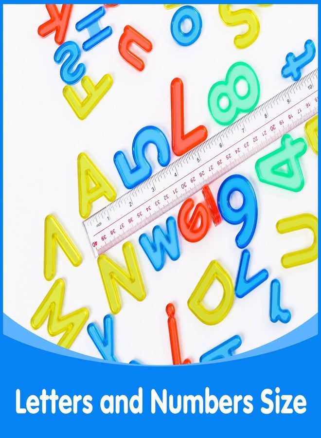 Odoorgames 66 Pcs Translucent Letters and Numbers - About 2 Inches - Plastic Alphabet Letters for Kids - Ideal for Light Table Activities, Counting & Spelling Fun - Image 2