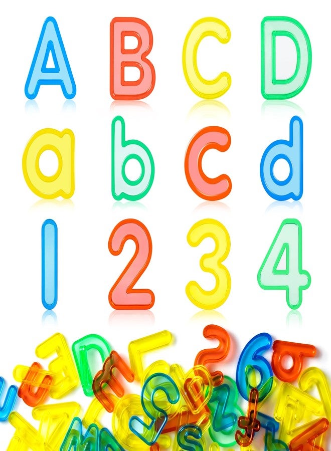 Odoorgames 66 Pcs Translucent Letters and Numbers - About 2 Inches - Plastic Alphabet Letters for Kids - Ideal for Light Table Activities, Counting & Spelling Fun - Image 1