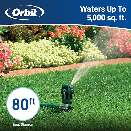 Orbit 58573N H2O-Six Gear-Drive Sprinkler on Metal T-Spike - Image 3