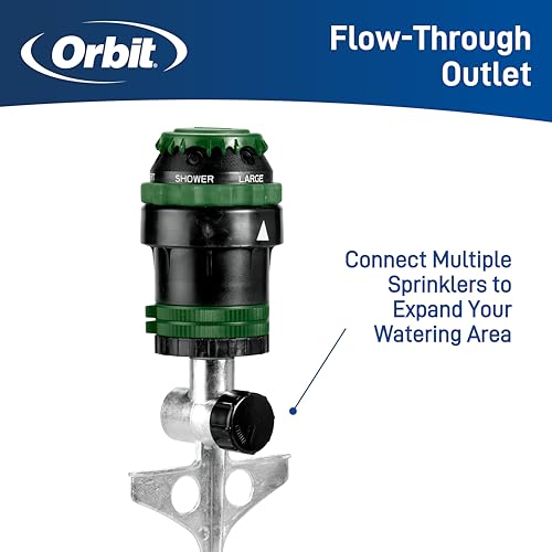Orbit 58573N H2O-Six Gear-Drive Sprinkler on Metal T-Spike - Image 4