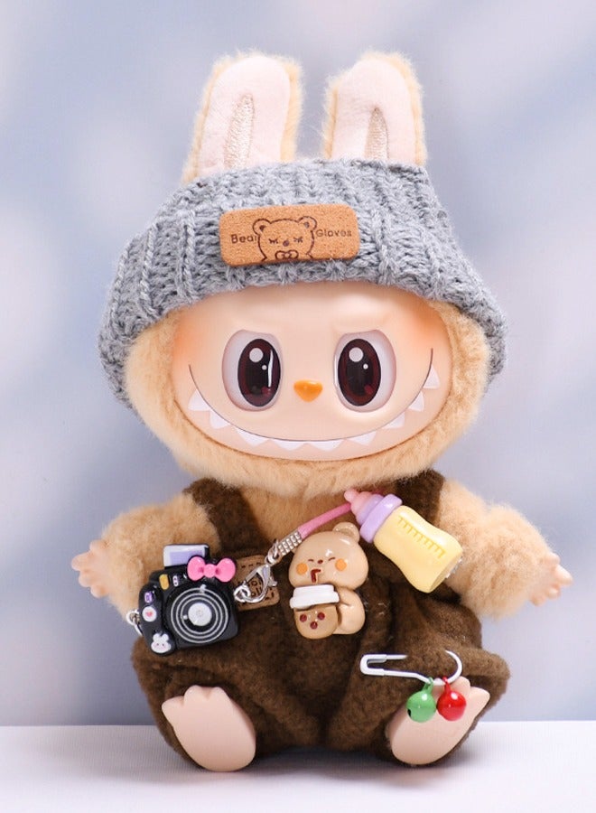 3-Pieces Labubu Multicolor Dolls Clothes Accessories Casual Style Outfit for Pretend Play Doll Clothing Set and Exquisite Accessories Bundle for Kids Play - Image 3