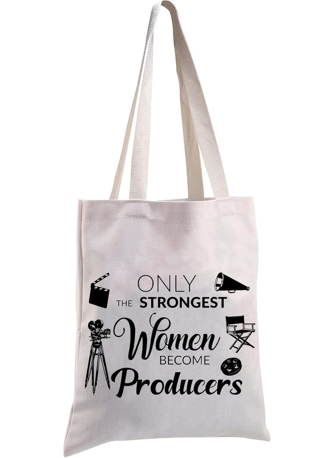 MBMSO MBMSO Film Producer Gifts Tote Bag TV Video Filmmaker Gifts for Women Movie Producer Gifts Shopping Bag Director Shoulder Bag Film Producer TB  - Image 1