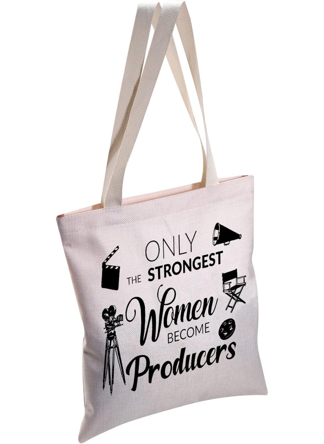 MBMSO MBMSO Film Producer Gifts Tote Bag TV Video Filmmaker Gifts for Women Movie Producer Gifts Shopping Bag Director Shoulder Bag Film Producer TB  - Image 2