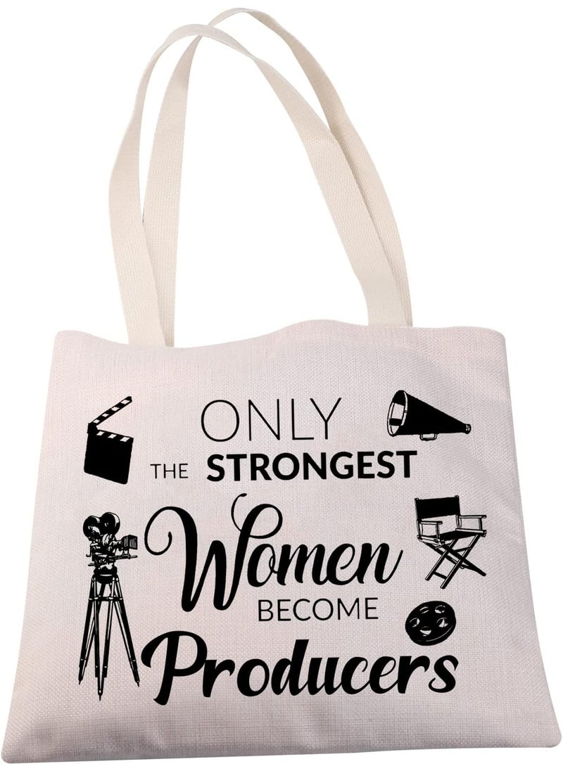 MBMSO MBMSO Film Producer Gifts Tote Bag TV Video Filmmaker Gifts for Women Movie Producer Gifts Shopping Bag Director Shoulder Bag Film Producer TB  - Image 3