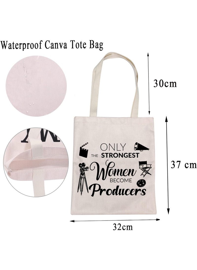 MBMSO MBMSO Film Producer Gifts Tote Bag TV Video Filmmaker Gifts for Women Movie Producer Gifts Shopping Bag Director Shoulder Bag Film Producer TB  - Image 4
