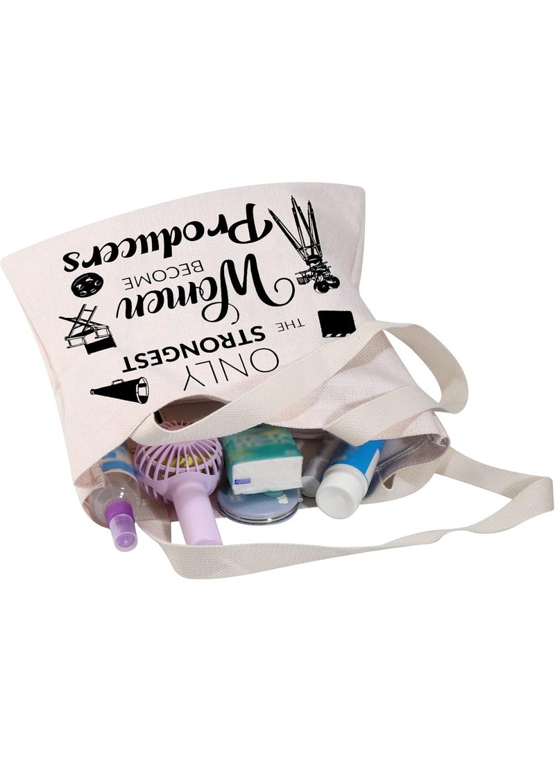 MBMSO MBMSO Film Producer Gifts Tote Bag TV Video Filmmaker Gifts for Women Movie Producer Gifts Shopping Bag Director Shoulder Bag Film Producer TB  - Image 5