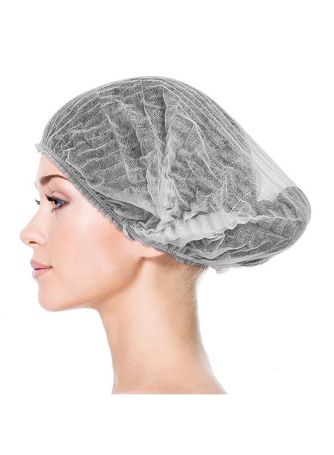 Smilco Disposable Bouffant Caps 100 Pcs,21inches Hair Net， Elastic Dust Cap for Food Service, Kitchen Head Cover (White)  - Image 5