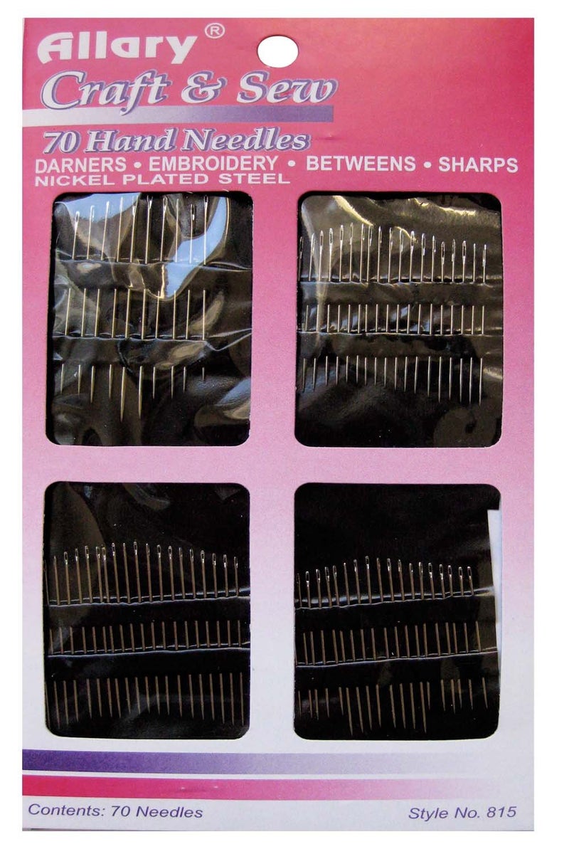 70 Piece Hand Needles Darners Embroidery Betweens and Sharps Variety of Sizes for Every Projects70