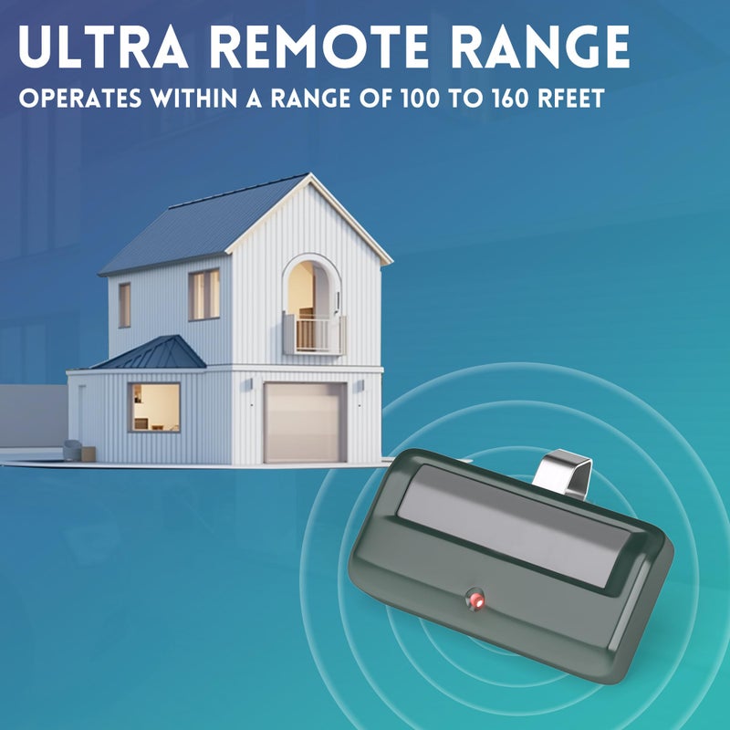 CreaCity 2 For Chamberlain Craftsman Garage Door Opener Remote 891Lm 971Lm Universal Green - Image 4