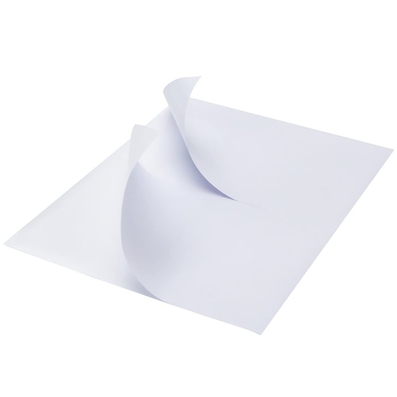 MFLABEL Half Sheet Shipping Labels - 200 Self Adhesive Sticker Sheets for Laser & Inkjet Printers, Waterproof & Smudge-Free, with 12 Free Fragile Labels for Packaging, Shipping and Crafting - Image 1