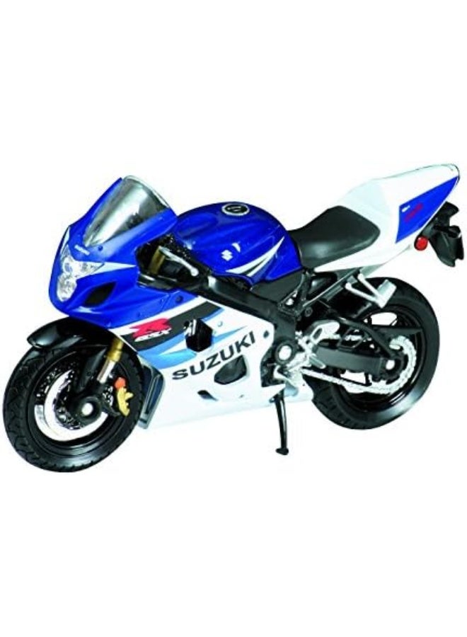 Die Cast Motorcycle Blue Suzuki GSX-R750, 1:18 Scale - Image 2