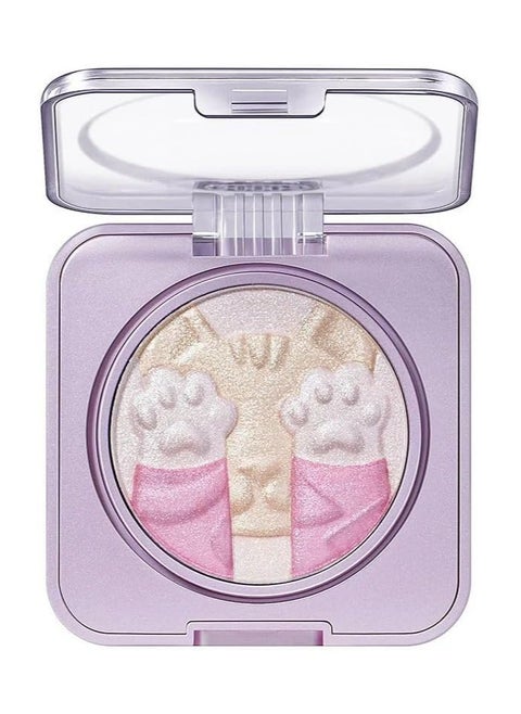 ZEESEA Cosmic Cat Highlighting Blush – A Radiant Fusion of Blush and Highlighter for a Stunning, Celestial Glow | Illuminate Your Look With This Blush | (03 Violet Crystal, M)