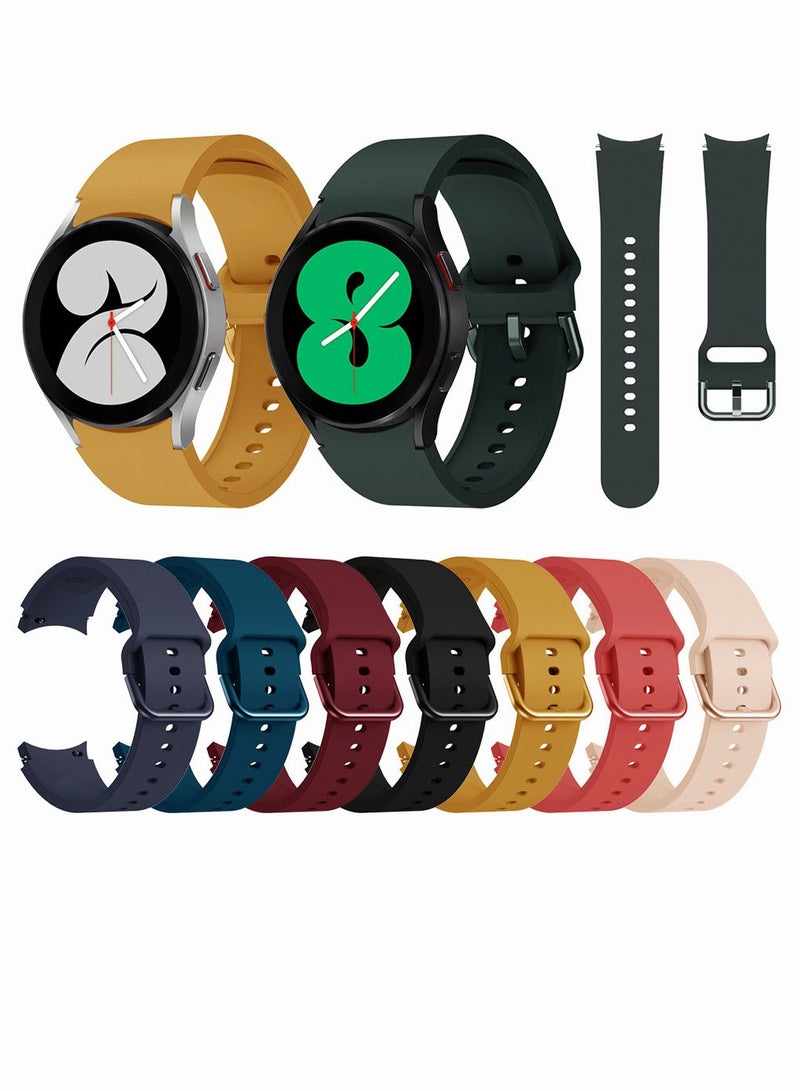 Motim Soft Silicone Watch Replacement Band for Galaxy Watch 7/6/5/4, Width 20mm, Adjustable Sport Band 40mm/44mm 42/46mm, Quick Release Watch Strap  - Image 5