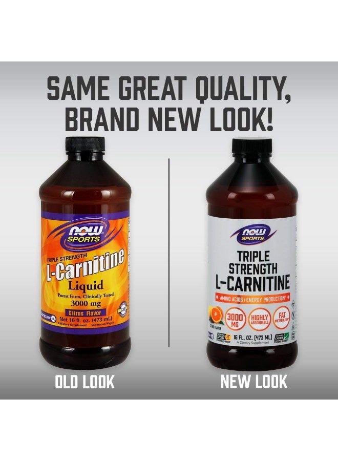 Now Sports Triple Strength L-Carnitine 3000 Mg - 16 Fl Oz (473 ml) - Image 2