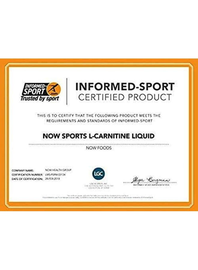 Now Sports Triple Strength L-Carnitine 3000 Mg - 16 Fl Oz (473 ml) - Image 5
