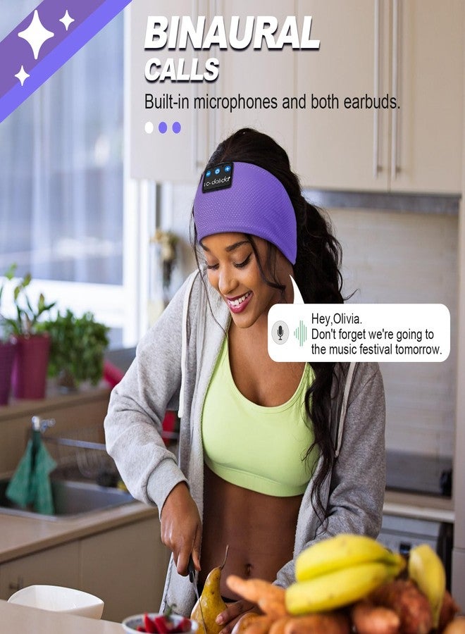 LC-dolida Sleep Headphones Bluetooth 5.4, Headband Headphones Earphones Wireless, Sleep Mask for Sleeping, Sports, Gifts, Workout, Jogging, Yoga,Insomnia, Air Travel, Meditation - Image 4