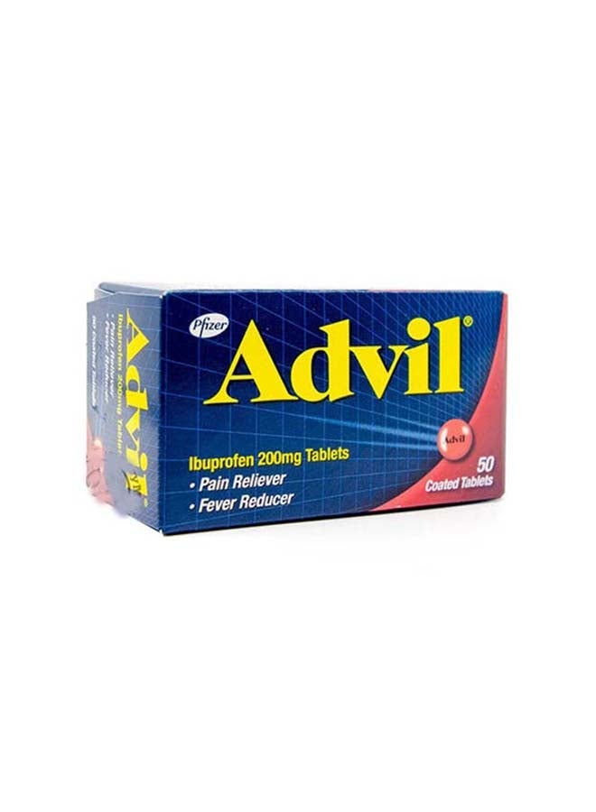 Advil Ibuprofen Tablets 200Mg 50 Count