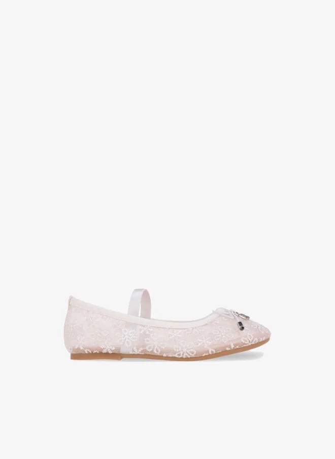 فلورا بيلا من شو إكسبرس Girls Embroidered Ballerina Shoes