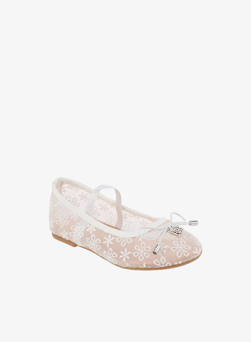 فلورا بيلا من شو إكسبرس Girls Embroidered Ballerina Shoes