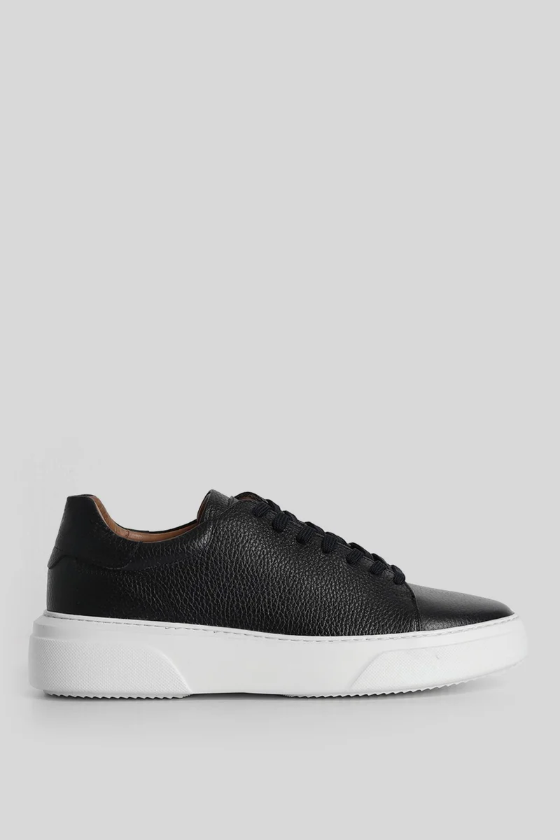 Lufian Tommy Men's Leather Sneakers Navy Blue