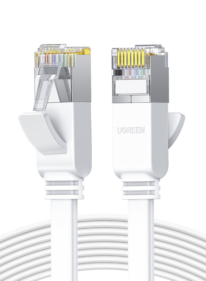يو جرين كابل إيثرنت Cat6 10M جيجابت كابل شبكة مسطح 1000Mbps كابل إنترنت محمي عالي السرعة RJ45 كابل إيثرنت كابل التصحيح متوافق مع أجهزة الكمبيوتر المحمول، الكمبيوتر الشخصي، PS5 PS4، التلفزيون، المودم، جهاز التوجيه، المحور، التبديل - Image 1