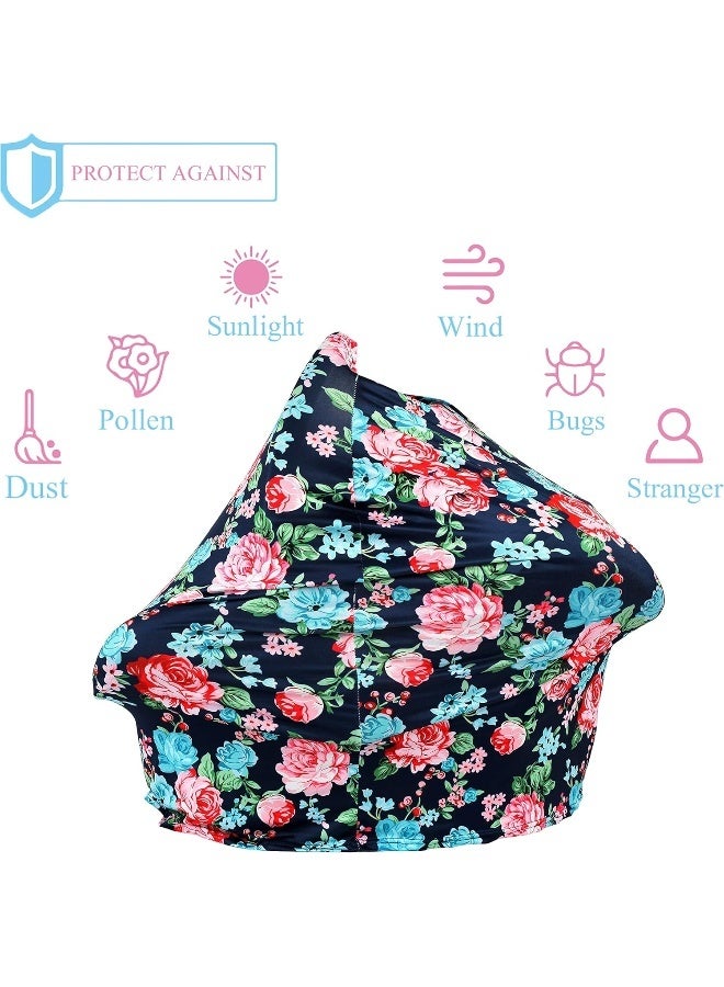 توكينج Car Seat Covers for Babies, Silky Nursing Cover for Breastfeeding - Image 3