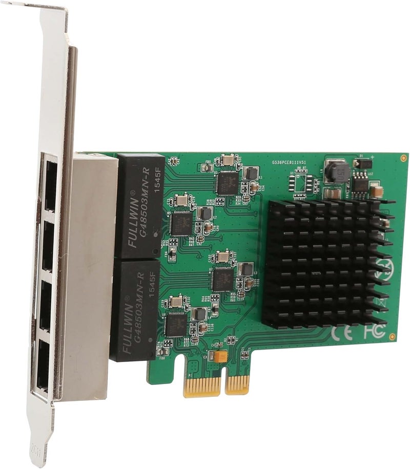 Syba MULTIMEDIA 4 Port Gigabit Ethernet PCI-e X1 Network Interface Card (SI-PEX24042) - Image 1
