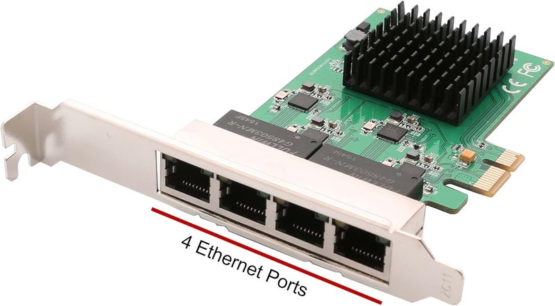 Syba MULTIMEDIA 4 Port Gigabit Ethernet PCI-e X1 Network Interface Card (SI-PEX24042) - Image 3