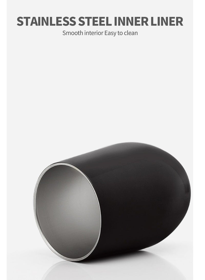 كوبرو كوب يربا متة من الستانلس ستيل  طبقتين 304 بغطاء مقاوم للحرارة وسهل الحمل كوب شاي مع شفاطة وفرشاة تنظيف - Image 4