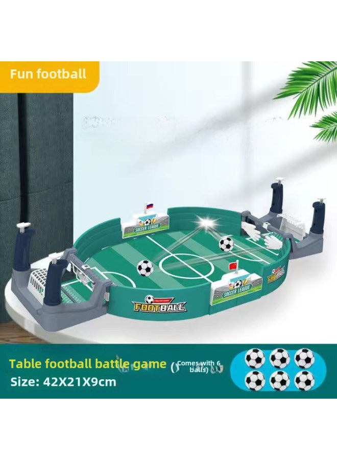 Children's Tabletop Football Competition Table Desktop Double Player Focus Toy Interactive Boys Table Game Parent-child Game-Specifications:Upgraded Football Table (medium) 6 Balls - Image 1